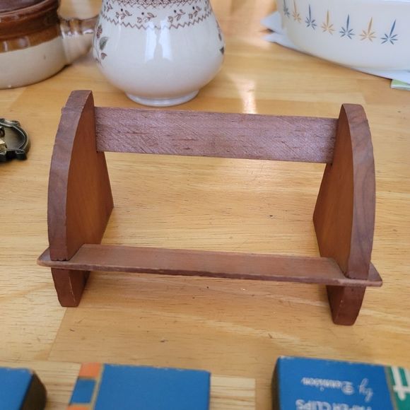 Vintage 40s 50s Dennisons mini bookshelf desk supplies - Picture 12 of 14